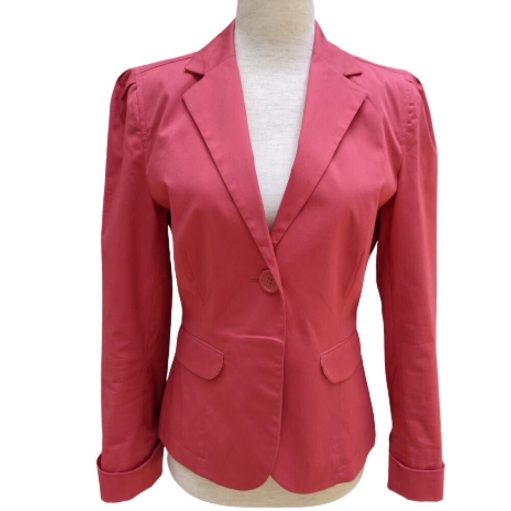 Gap Single-button Coral Pink Blazer 6
